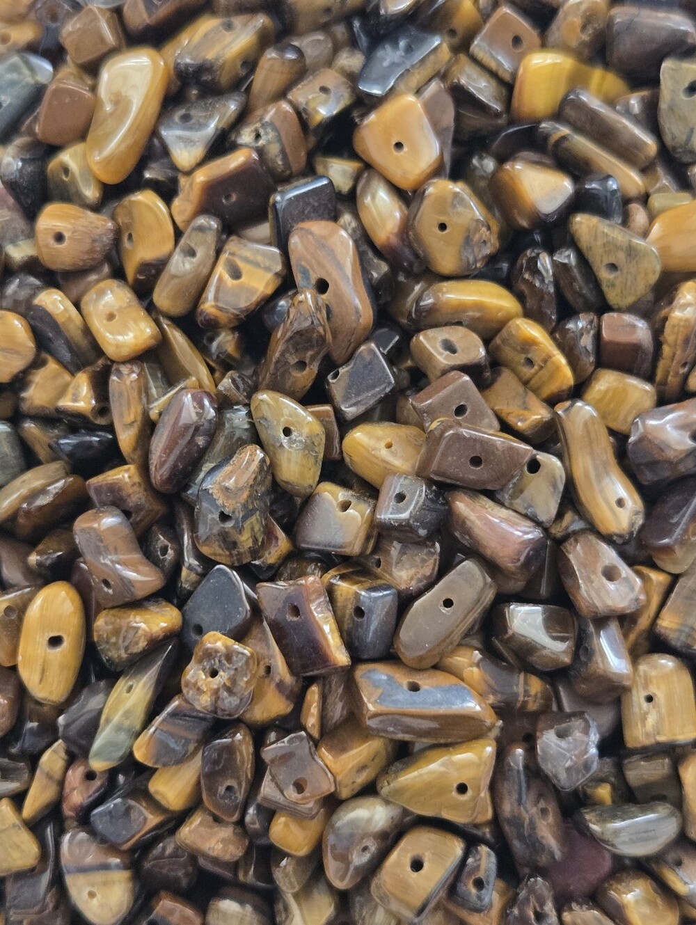 Natural Gemstone Chip Bead Lot – Amethyst, Citrine, Tiger Eye, Rose Quartz - Picture 8 of 9